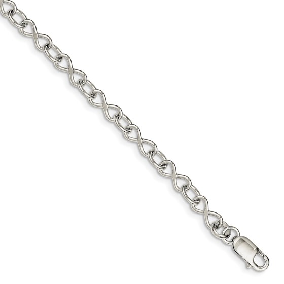 Sterling Silver Polished Fancy Link Bracelet Sterling Silver Polished Fancy Link Bracelet